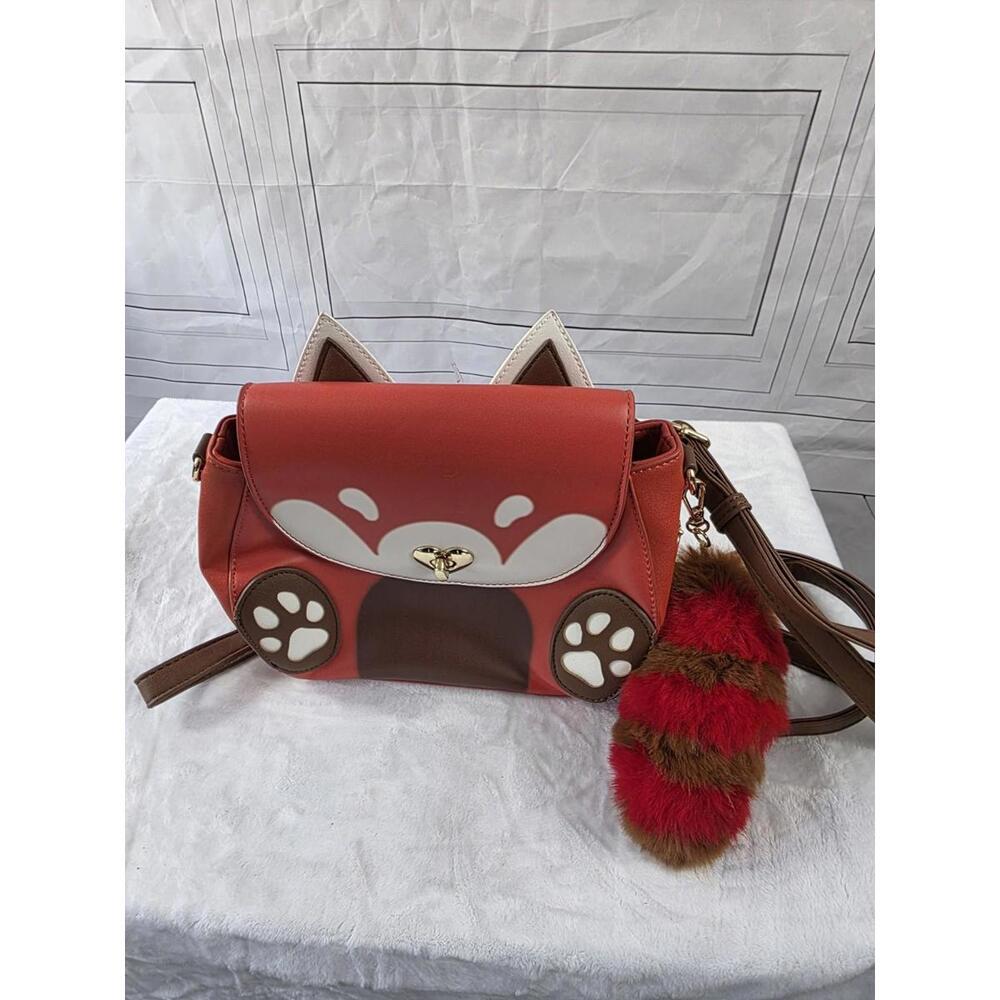 Simbonsai Fox Backpack With Fuzzy Foxtail Charm - Picture 7 of 8